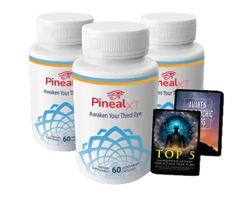 Pineal XT Brain Health Supplement Bottles